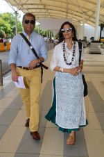 Shobhaa De snapped in Mumbai Airport on 10th June 2015